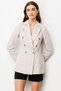 Double Breasted Collar Bag Pocket Jacket - 4