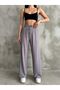 Women's Gray Elastic Waist Palazzo Pants - 2