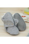 Non-Slip Sole Baby and Toddler Slippers, Organic Cotton Home and Nursery Booties - 8