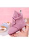 Non-Slip Sole Baby and Toddler Slippers, Organic Cotton Home and Nursery Booties - 6