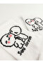 Unisex Socks Valentine's Day Stylish Comfortable Style Patterned White I Bite You Written College Socks - 5