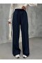 Butik Elastic Waist Lace up Pants with Grass Stitching Detail - 2