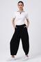 Elastic Waist Loose-Leg Pants (B22-14500)