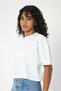 Lenithra Women's Oversize White Crop - 3