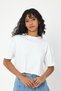 Lenithra Women's Oversize White Crop - 2