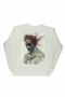 Lenithra Dikenruh Back Printed Unisex Oversize White Sweatshirt