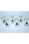 Set of 6 Pine Tree Figured Coffee Water Glasses - 2