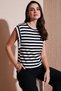 Striped Oversize Fit Crew Neck t Shirt t Shirt 5866103 - 3