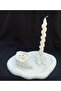6.6cm Candle Holder Silicone Mold - Stone Powder and Soap Polyester Resin Plaster Candle - 5