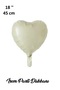 Brown Cream Tones Foil Helium Heart Balloon Set 3 Pcs - 4