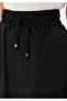 Lace-Up Black Relaxed Fit Skirt - 4
