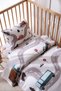 Baby Crib, Park Bed (60X120 cm) Duvet Cover & Sheet Set, Cotton Satin - Cars