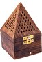 Wooden Incense Burner 9Cm X 9Cm X 15Cm Brown - 3