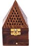 Wooden Incense Burner 9Cm X 9Cm X 15Cm Brown