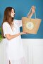 Handmade Bag, Beach Bag. Straw Bag Large Bag, Daily Handle Bag Jute Bag - 7