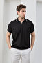 Men's Non-Shrink Cotton Fabric Slim Fit Slim Fit Polo Neck T-Shirt - 5