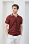 Men's Non-Shrink Cotton Fabric Slim Fit Slim Fit Polo Neck T-Shirt