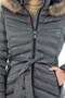 Women's Long Removable Natural Fur Hooded Padded Waist Belt Water Repellent down Coat 8529 - 7