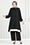 Black Cuff Elastic Suit - 2252Blu1068-M