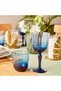Colore Blue Cut Glass Set of 6, 320 Cc. - 2