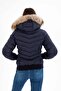 Women's Short Removable Natural Fur Hooded Padded Water Repellent down Jackets 8637 - 3