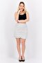 Women Polka Dot Mini Skirt, White - 4
