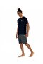 Men's Navy Blue Shorts Suit - 18868 - 3