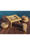 Backgammon 78X45 cm Natural