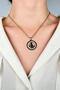 Peaked Steel Chain Necklace - Gold Color