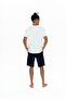 Men's Ecru Shorts Set - 18865 - 4