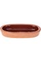 Oval 11Cm X 20Cm X 3Cm Clay Colour