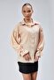 Oversize Gather Detailed Satin Blouse - 4