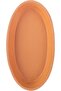 Oval Flat 12Cm X 23Cm X 3Cm Clay Colour - 3