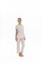 Women's Beige Pajama Set - 20052 - 3