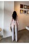 Women's pale effect vintage loose fit wide leg baggy jean pants - 7