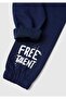 Boy's Navy Blue Elastic Waist Drawstring Pocket Zippered Sweatpants - 3