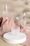6-piece matte white crystal water glass and soda glass set - stylish and modern design