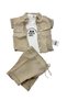 Baby Boy Muslin Shirt T-Shirt Shorts Set/ Shirt - T-Shirt Shorts 3 Piece Set - 2