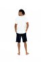 Crew Neck, Pocket, Uspa Print, Men's Shorts Set - 3