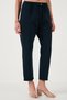 Cotton Standard Fit High Waist Straight Leg Pants Pants 668Yp4924 - 3