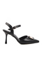 Black Thin Heeled Women's Evening Dress Shoes Pc-54717 Z
