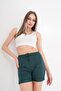 Women's Rope Detailed Double Leg Combed Cotton Shorts 250061   -