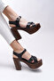 Ylllatha Women's Heeled Sandals 0012761 Black - 5
