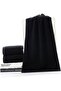 2 Pieces 50 X 90 cm Black Fitness Towel - 3