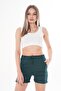 Women's Rope Detailed Double Leg Combed Cotton Shorts 250061   - - 3