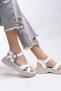 Iselgalyn Women's Sandals 0012215 White Skin - 5
