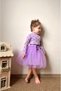 Lilac Polka Dot Tutu Long Sleeve Baby Girl Dress - Emily - 2