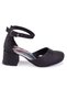 Dja76-Yb101Ky Black Orthopedic Girl's Evening Dress Shoes - 2