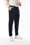 Men's Black Color Straight Cut Quality Flexible Lycra Ankle Length Fabric Trousers - 4