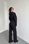Women's Oversized Blazer Jacket Palazzo Pants Pinterest Equivalent Fitted Single Button Trendy Stylish Suit - 6